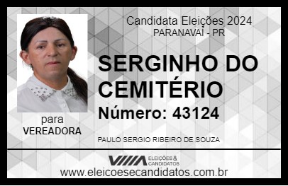 Candidato SERGINHO DO CEMITÉRIO 2024 - PARANAVAÍ - Eleições