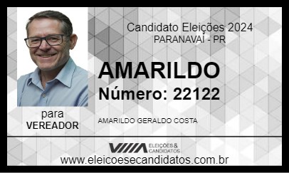 Candidato AMARILDO 2024 - PARANAVAÍ - Eleições