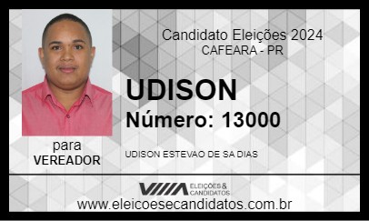 Candidato UDISON 2024 - CAFEARA - Eleições