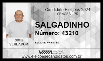 Candidato SALGADINHO 2024 - SENGÉS - Eleições