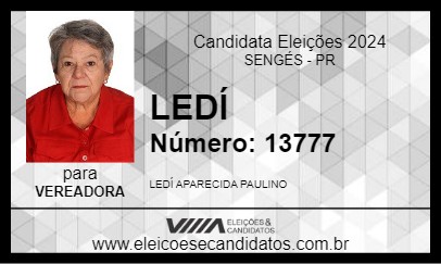 Candidato LEDÍ 2024 - SENGÉS - Eleições