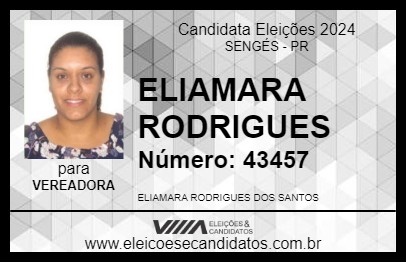 Candidato ELIAMARA RODRIGUES 2024 - SENGÉS - Eleições