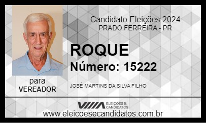 Candidato ROQUE 2024 - PRADO FERREIRA - Eleições