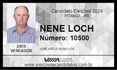 Candidato NENE LOCH 2024 - PITANGA - Eleições