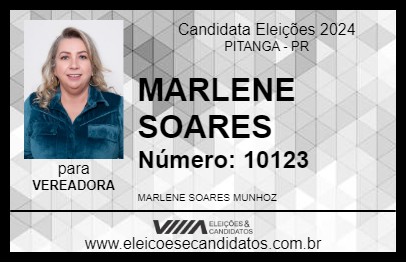 Candidato MARLENE SOARES 2024 - PITANGA - Eleições