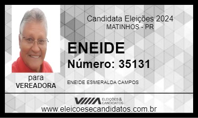 Candidato ENEIDE 2024 - MATINHOS - Eleições