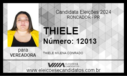 Candidato THIELE 2024 - RONCADOR - Eleições