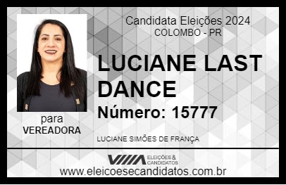 Candidato LUCIANE LETS DANCE 2024 - COLOMBO - Eleições