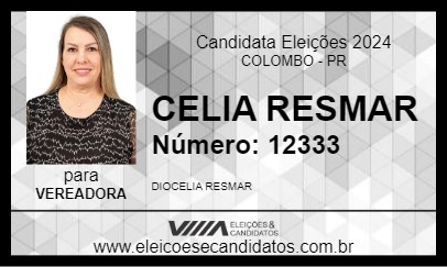 Candidato CELIA RESMAR 2024 - COLOMBO - Eleições