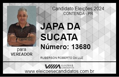 Candidato JAPA DA SUCATA 2024 - CONTENDA - Eleições