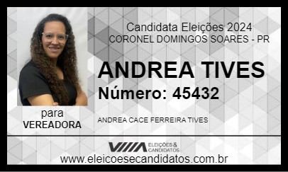 Candidato ANDREA TIVES 2024 - CORONEL DOMINGOS SOARES - Eleições