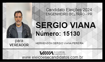 Candidato SERGIO VIANA 2024 - ENGENHEIRO BELTRÃO - Eleições