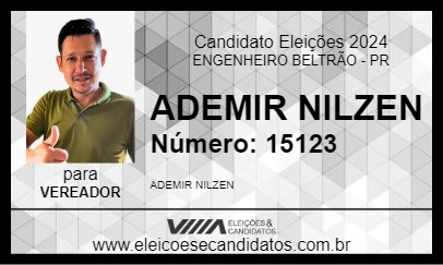 Candidato ADEMIR NILZEN 2024 - ENGENHEIRO BELTRÃO - Eleições