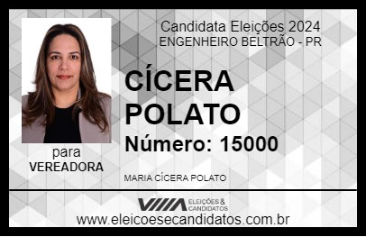 Candidato CÍCERA POLATO 2024 - ENGENHEIRO BELTRÃO - Eleições