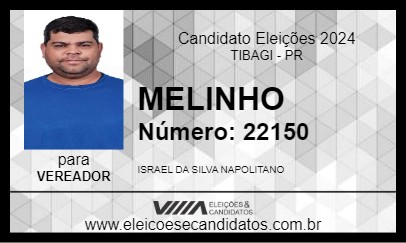 Candidato MELINHO 2024 - TIBAGI - Eleições