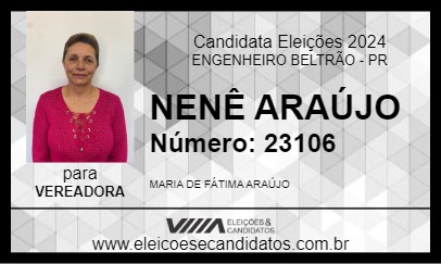 Candidato NENÊ ARAÚJO 2024 - ENGENHEIRO BELTRÃO - Eleições