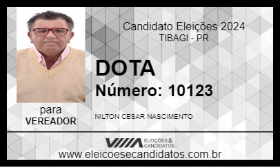 Candidato DOTA 2024 - TIBAGI - Eleições