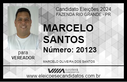 Candidato MARCELO SANTOS 2024 - FAZENDA RIO GRANDE - Eleições