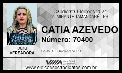 Candidato CATIA AZEVEDO 2024 - ALMIRANTE TAMANDARÉ - Eleições