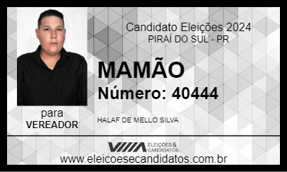 Candidato MAMÃO 2024 - PIRAÍ DO SUL - Eleições