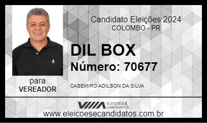 Candidato DIL BOX 2024 - COLOMBO - Eleições