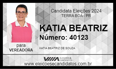 Candidato KATIA BEATRIZ 2024 - TERRA BOA - Eleições