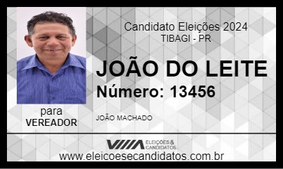 Candidato JOÃO DO LEITE 2024 - TIBAGI - Eleições