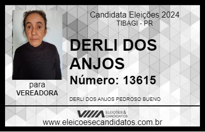 Candidato DERLI DOS ANJOS 2024 - TIBAGI - Eleições