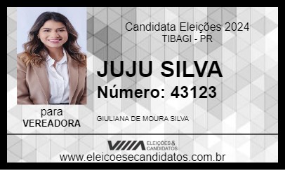 Candidato JUJU SILVA 2024 - TIBAGI - Eleições