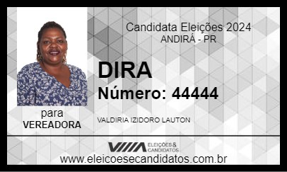 Candidato DIRA 2024 - ANDIRÁ - Eleições