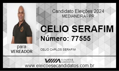 Candidato CELIO SERAFIM 2024 - MEDIANEIRA - Eleições