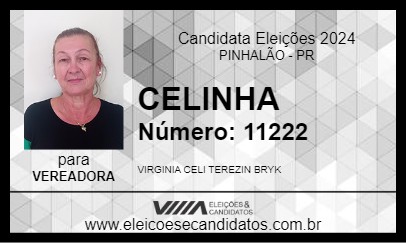 Candidato CELINHA 2024 - PINHALÃO - Eleições