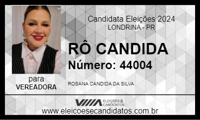 Candidato RÔ CANDIDA 2024 - LONDRINA - Eleições