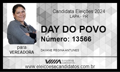 Candidato DAY DO POVO 2024 - LAPA - Eleições