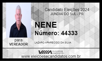 Candidato NENE 2024 - JUNDIAÍ DO SUL - Eleições