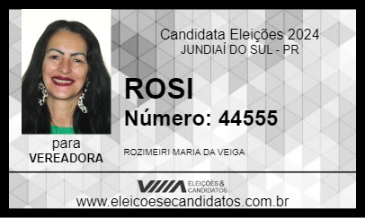 Candidato ROSI 2024 - JUNDIAÍ DO SUL - Eleições