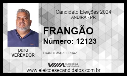 Candidato FRANGÃO 2024 - ANDIRÁ - Eleições