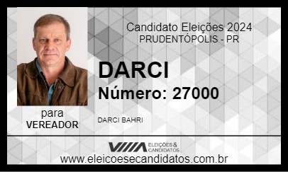 Candidato DARCI  2024 - PRUDENTÓPOLIS - Eleições