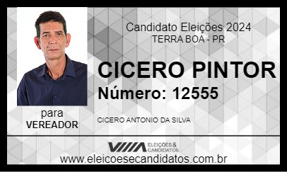 Candidato CICERO PINTOR 2024 - TERRA BOA - Eleições