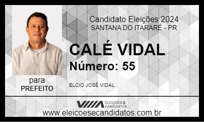 Candidato CALÉ VIDAL 2024 - SANTANA DO ITARARÉ - Eleições