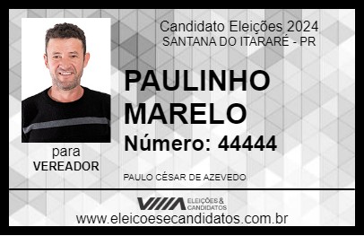 Candidato PAULINHO MARELO 2024 - SANTANA DO ITARARÉ - Eleições