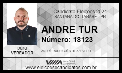 Candidato ANDRE  TUR 2024 - SANTANA DO ITARARÉ - Eleições