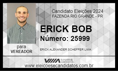 Candidato ERICK BOB 2024 - FAZENDA RIO GRANDE - Eleições