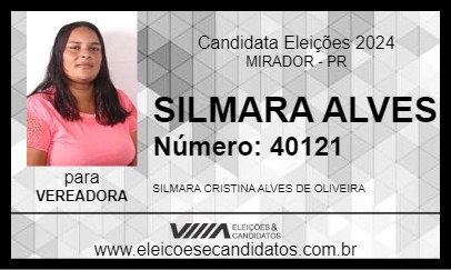 Candidato SILMARA ALVES 2024 - MIRADOR - Eleições