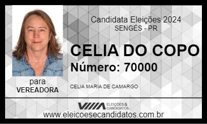 Candidato CELIA DO COPO 2024 - SENGÉS - Eleições