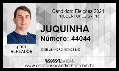 Candidato JUQUINHA 2024 - PRUDENTÓPOLIS - Eleições