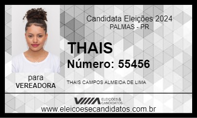 Candidato THAIS 2024 - PALMAS - Eleições