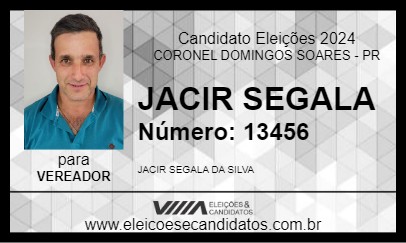 Candidato JACIR SEGALA 2024 - CORONEL DOMINGOS SOARES - Eleições