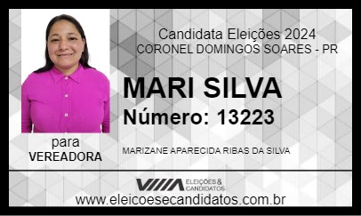 Candidato MARI SILVA 2024 - CORONEL DOMINGOS SOARES - Eleições