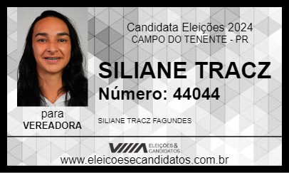 Candidato SILIANE TRACZ 2024 - CAMPO DO TENENTE - Eleições